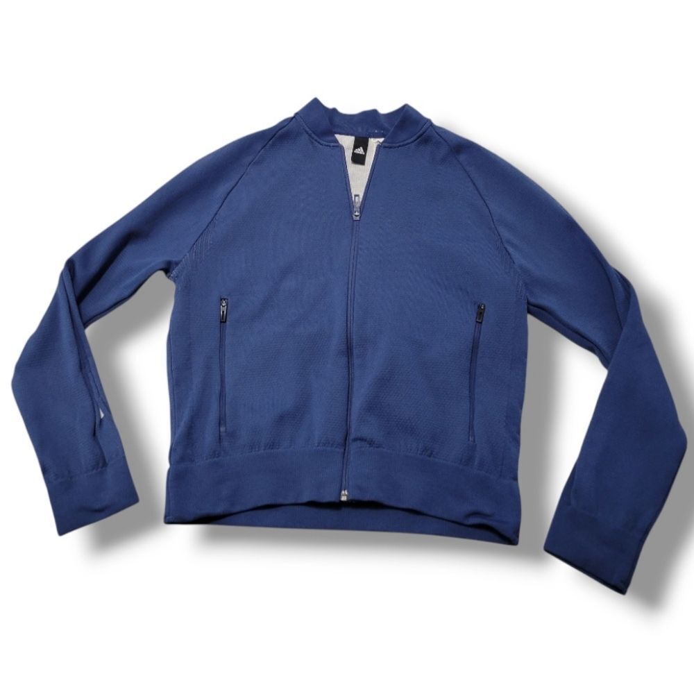 Adidas Jacket Size Small Women's Adidas ID Bomber Jacket Full Zip Up Jacket Knit